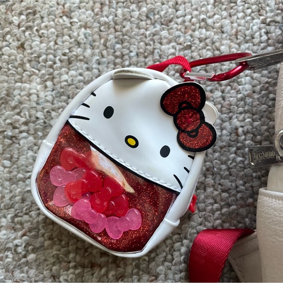 Hello Kitty x Loungefly Classic Face Mini Backpack with matching minier backpack - Picture 3 of 6